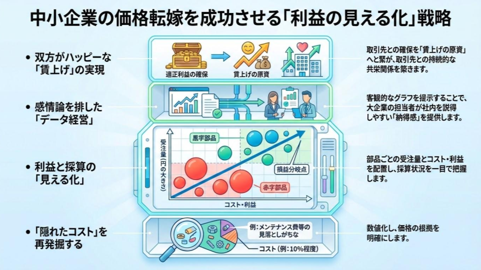 【経営者必見】値上げ交渉が「お願い」から「納得」に変わる。NHKクロ現に学ぶ、中小企業の価格転嫁とデータ活用